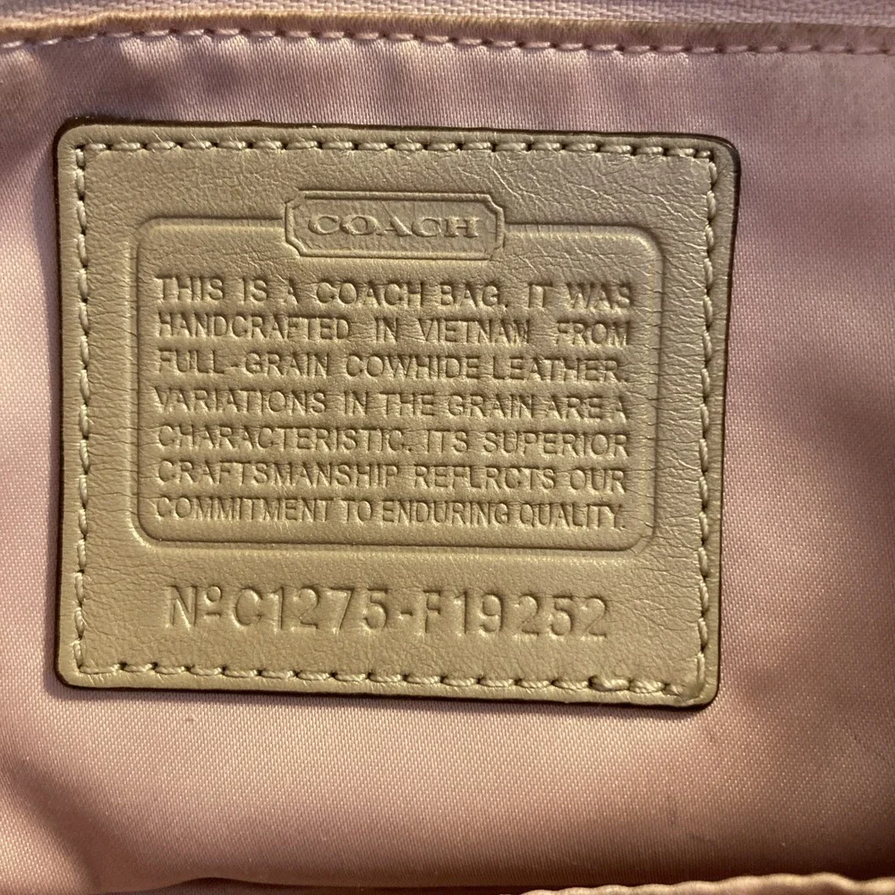 Coach leather tote